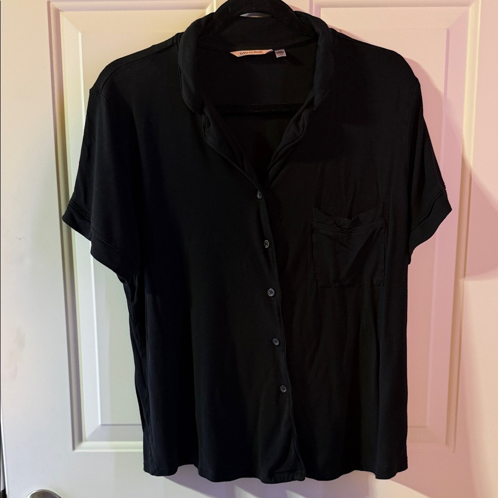 La Vie En Rose Short-sleeved blouse in soft jersey - Picture 2 of 6